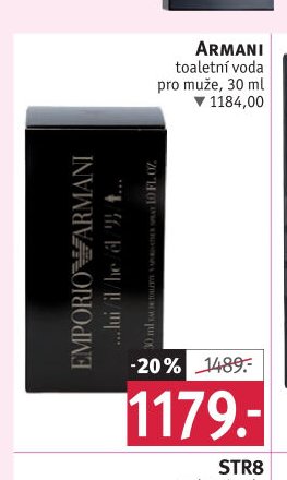 ARMANI toaletní voda pro muže, 30 ml