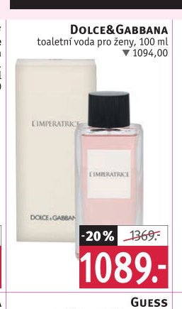 DOLCE&GABBANA toaletní voda pro ženy, 100 ml