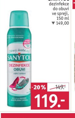 Sanytol dezinfekce do obuvi
