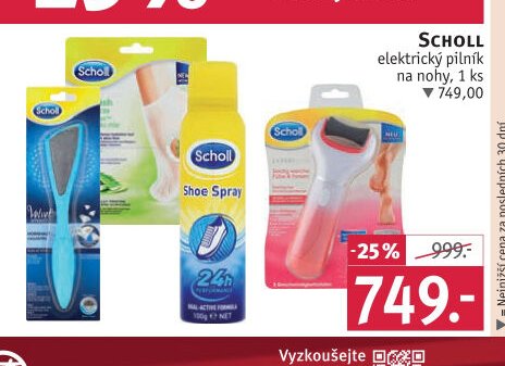Scholl elektrický pilník na nohy