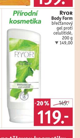 RYOR Body Form gel proti celulitidě