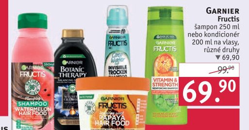 Garnier Fructis šampon 250 ml nebo kondicionér 200 ml na vlasy, různé druhy