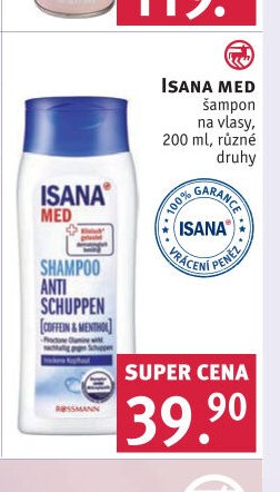 Isana Med šampon na vlasy, 200 ml, různé druhy