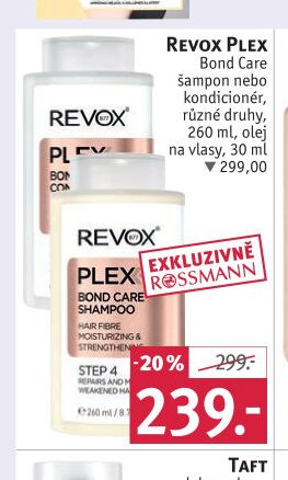 REVOX PLEX Bond Care šampon nebo kondicionér