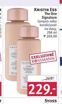KRISTIN ESS The One Signature šampon nebo kondicionér
