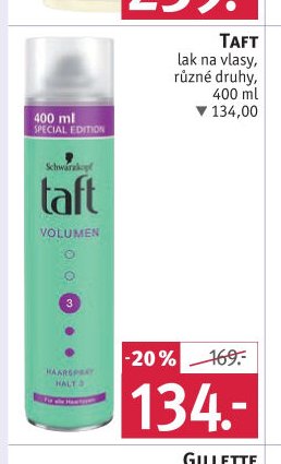 TAFT lak na vlasy