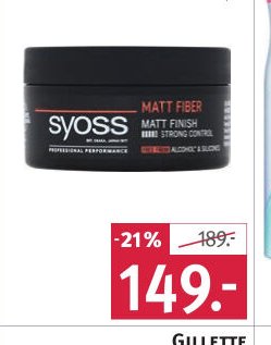 SYOSS matná pasta Matt Fiber