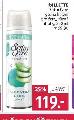 GILLETTE Satin Care gel na holení