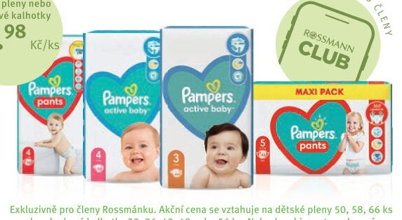 Pampers pants, active baby