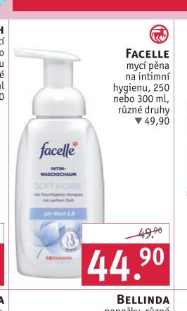 FACELLE mycí pěna na intimní hygienu, 250 ml