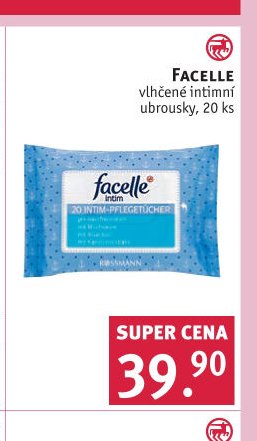 FACELLE vlhčené intimní ubrousky, 20 ks