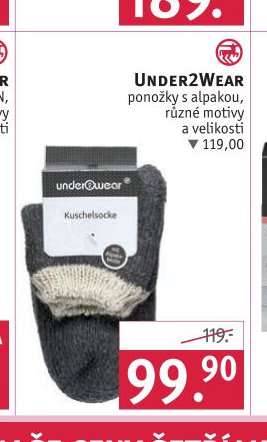 UNDER2WEAR ponožky s alpakou, různé motivy a velikosti