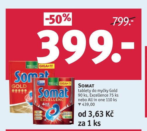 SOMAT tablety do myčky