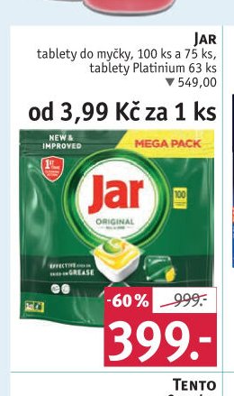 JAR tablety do myčky