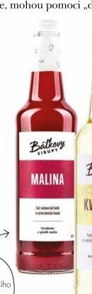 BÁTKOVY SIRUPY Malinový sirup