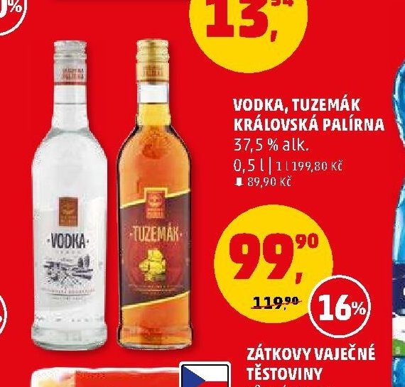 Vodka, Tuzemák Královská palírna - Penny Market aktualniletaky.eu