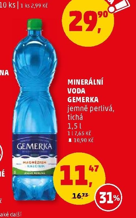 Minerální voda Gemerka - Penny Market aktualniletaky.eu