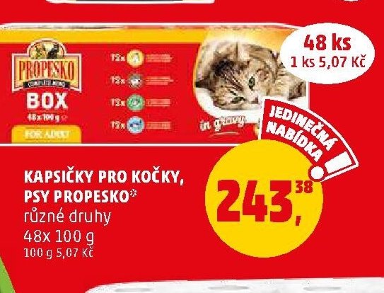 Kapsičky pro kočky, psy Propesko - Penny Market aktualniletaky.eu