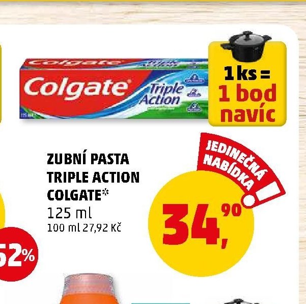 Zubní pasta Colgate Triple Action 125 ml - Penny Market aktualniletaky.eu