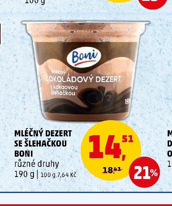 MLÉČNÝ DEZERT SE ŠLEHAČKOU BONI - Penny Market aktualniletaky.eu