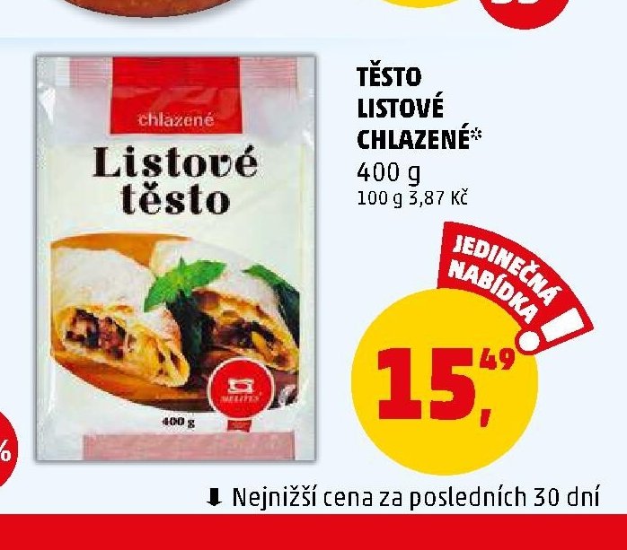 Těsto listové chlazené - Penny Market aktualniletaky.eu