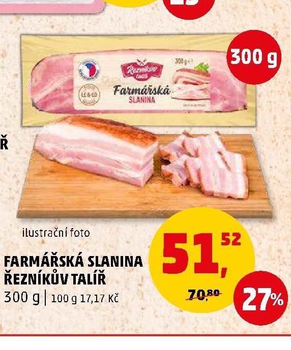 FARMÁŘSKÁ SLANINA ŘEZNÍKŮV TALÍŘ 300 g - Penny Market aktualniletaky.eu