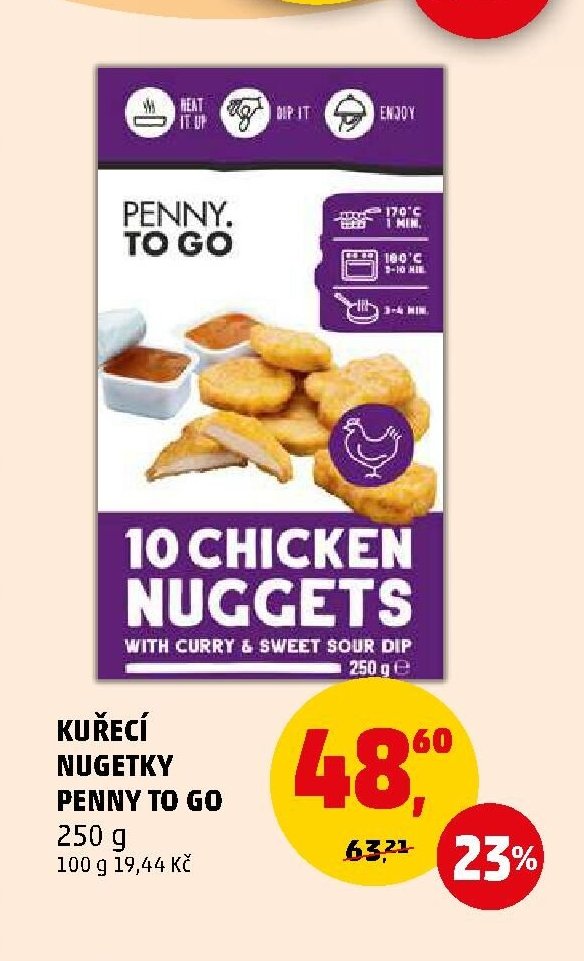 Kuřecí nugetky Penny To Go - Penny Market aktualniletaky.eu