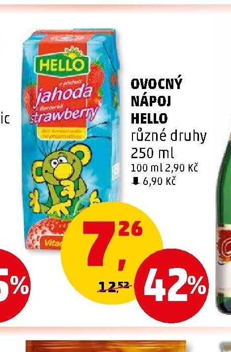 Ovocný nápoj Hello - Penny Market aktualniletaky.eu