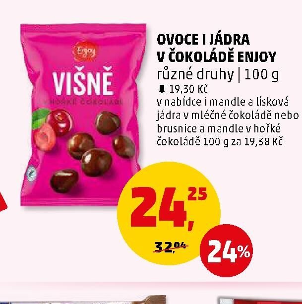 Ovoce i jádra v čokoládě Enjoy - Penny Market aktualniletaky.eu