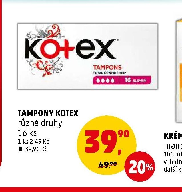 TAMPONY KOTEX - Penny Market aktualniletaky.eu