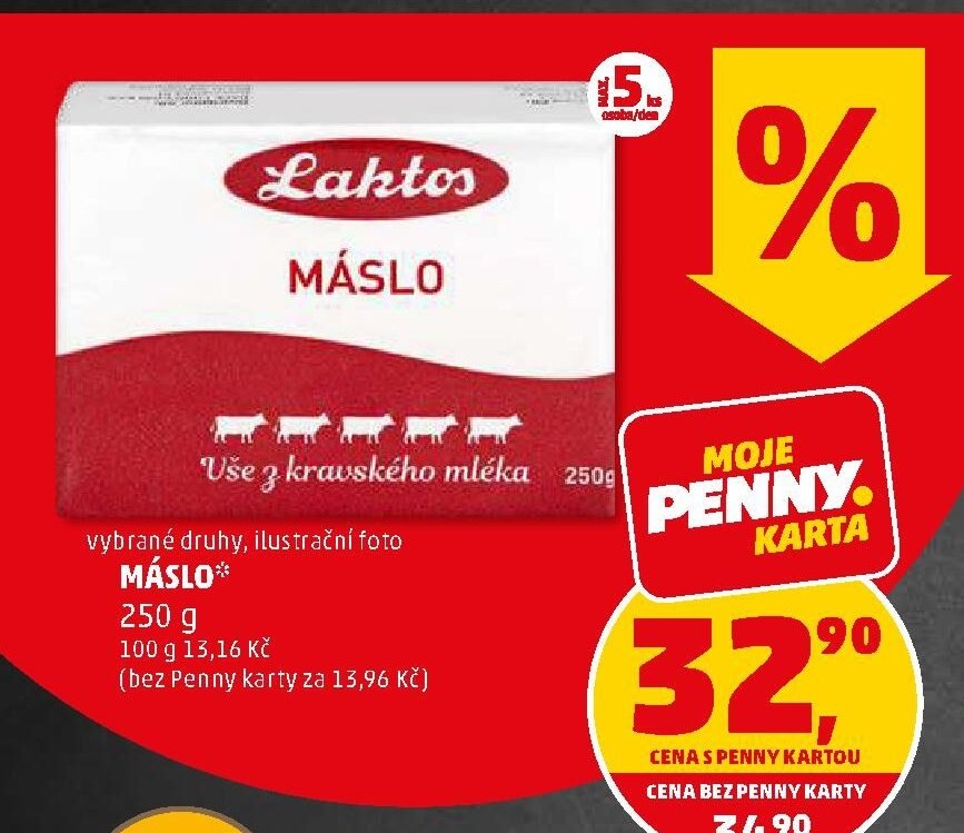 Laktos Máslo 250 g - Penny Market aktualniletaky.eu