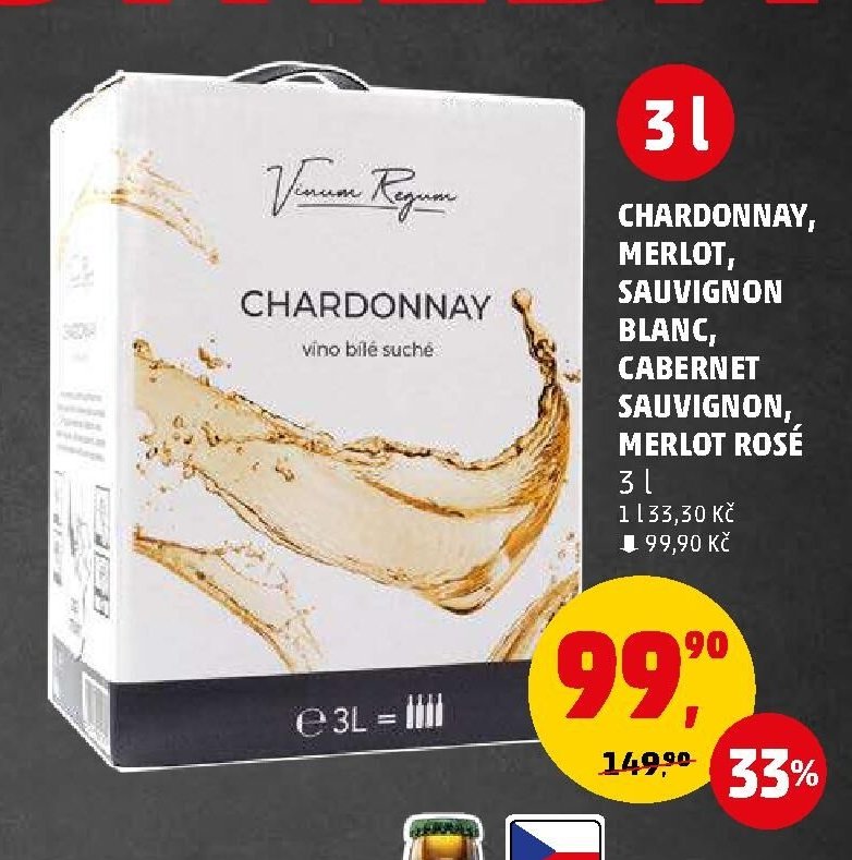 Chardonnay, Merlot, Sauvignon Blanc, Cabernet Sauvignon, Merlot Rosé 3 l - Penny Market aktualniletaky.eu