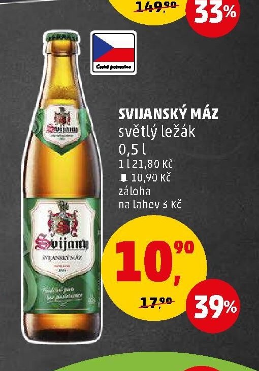 Svijanský máz světlý ležák 0,5 l - Penny Market aktualniletaky.eu