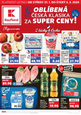 aktuální leták Kaufland 31.1.2024-6.2.2024