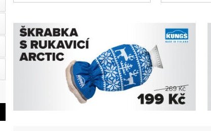Škrabka s rukavicí Arctic
