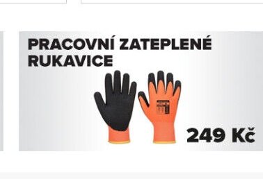 Pracovní zateplené rukavice