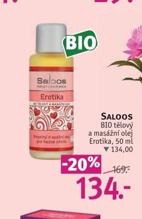 SALOOS BIO tělový a masážní olej Erotika, 50 ml