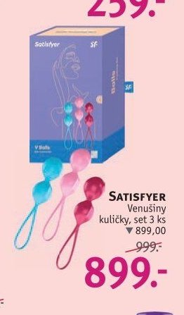 SATISFYER Venušiny kuličky, set 3 ks