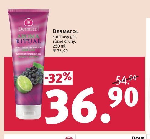 Dermacol sprchový gel, různé druhy, 250 ml
