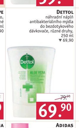 Dettol náhradní náplň antibakteriálního mýdla do bezdotykového dávkovače, různé druhy, 250 ml