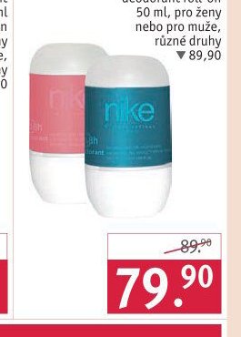 Nike deodorant roll-on 50 ml, pro ženy nebo pro muže, různé druhy