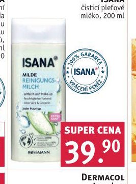 ISANA čistící pleťové mléko, 200 ml