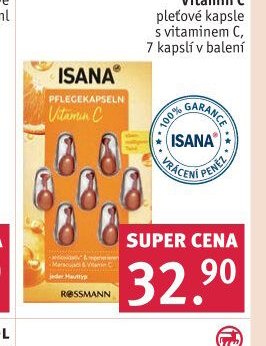 ISANA Vitamin C pleťové kapsle s vitamínem C, 7 kapslí v balení