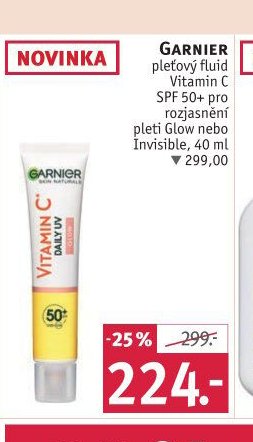 Garnier pleťový fluid Vitamin C SPF 50+