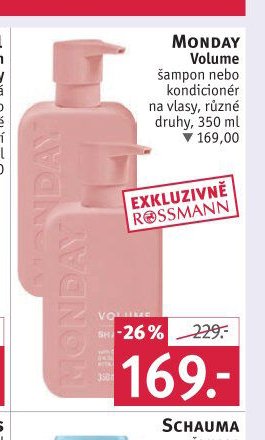 MONDAY Volume šampon nebo kondicionér