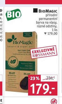 BioMagic přírodní permanentní barva na vlasy