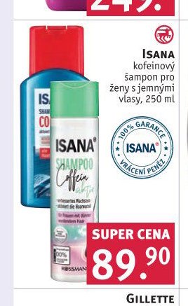Isana kofeinový šampon