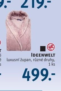 Ideenwelt luxusní župan, různé druhy, 1 ks