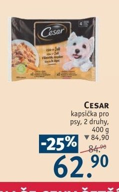 Cesar kapsička pro psy, 2 druhy, 400 g