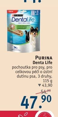 Purina Denta Life pochoutka pro psy, pro celkovou péči o ústní dutinu psa, 3 druhy, 115 g